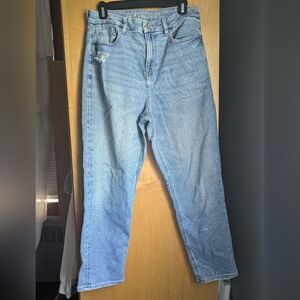 American Eagle Washed Stretch Mom Jeans